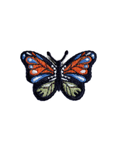 Ecusson  papillon coloré violet 5,2cm x 3cm