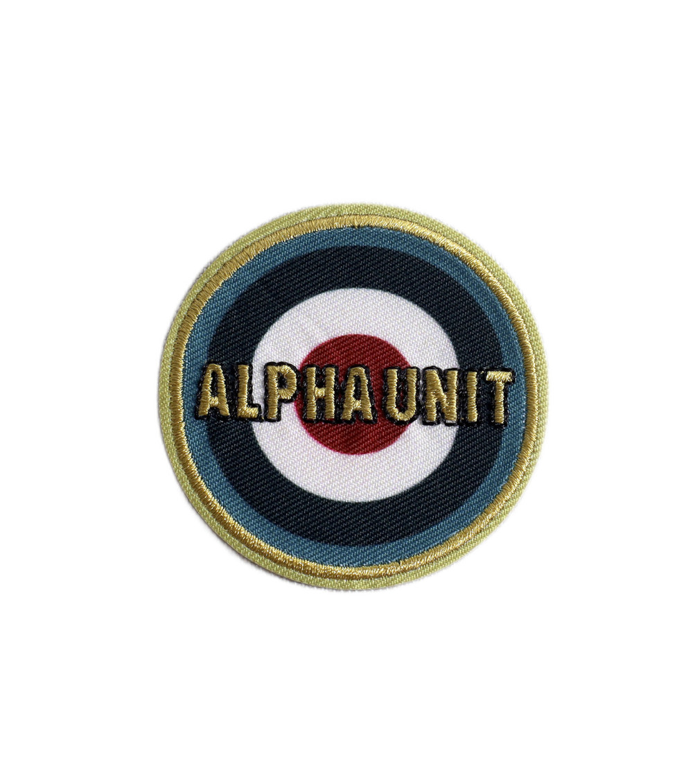 Alpha unit sports badge 4.7cm x 4.7cm