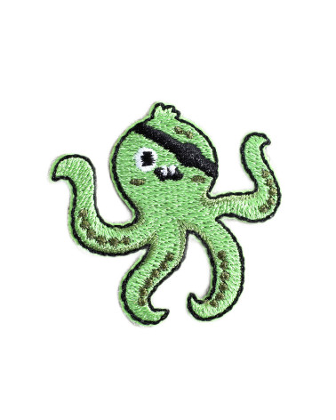 Kleines Tierpflaster Oktopus Augenklappe 4cm x 4cm