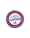 Ecusson marin little captain 3,5cm x 3,5cm