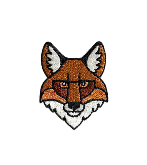 Ecusson renard  5,2cm x 3,7cm