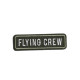 Ecusson avion flying crew twill 5,5cm x 1,6cm