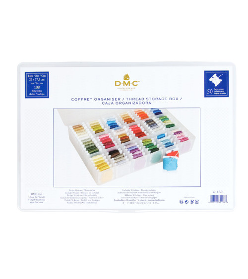 Coffret organiser - Boîte de rangement DMC pour fils de broderie
