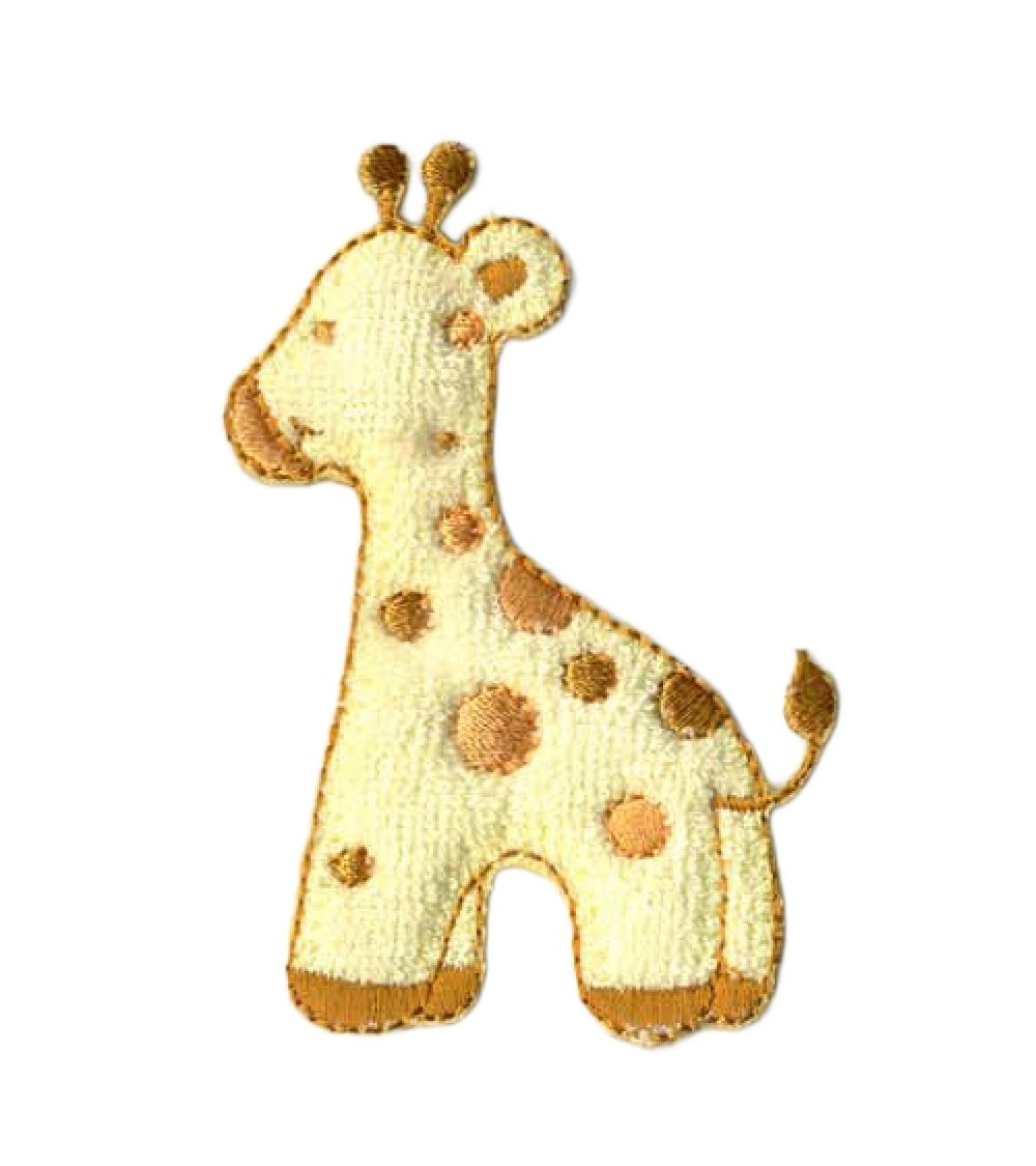 Lot de 3 écussons thermocollants girafe pour enfant