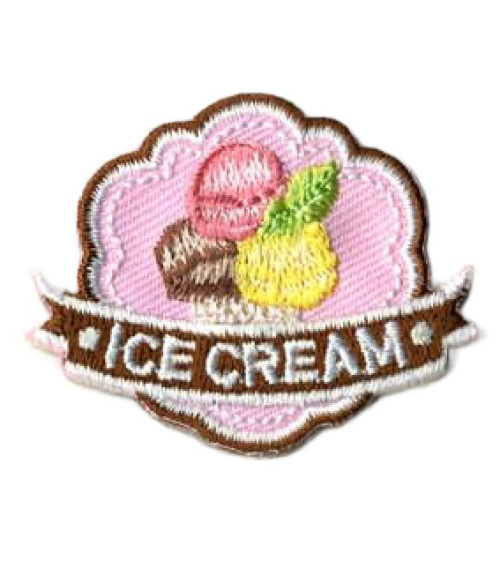 Lot de 3 écussons thermocollants Ice Cream