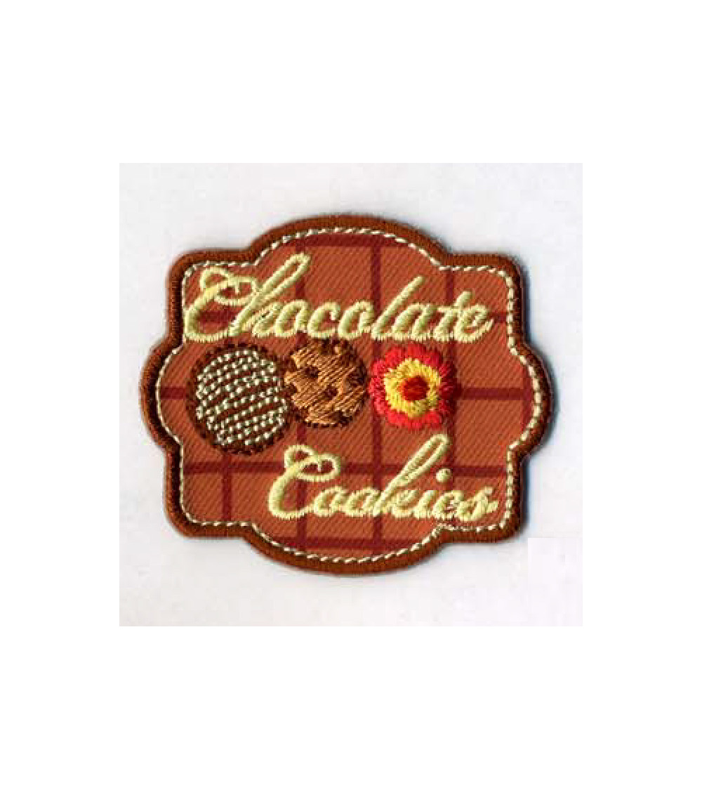 Set of 3 Chocolate Cookies iron-on patches