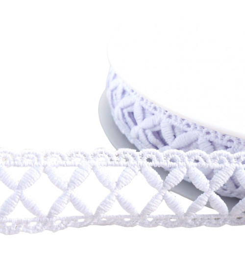 Guipure latticework 30mm ecru by the meter