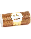 Bobine fil 35m DMC diamant métallisé monobrin broderie et point de croix cuivré
