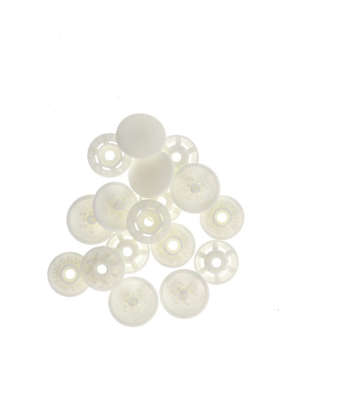 White Bohin snap fasteners without clip