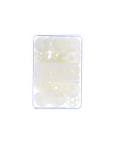 Boutons pressions sans pince Bohin blanc