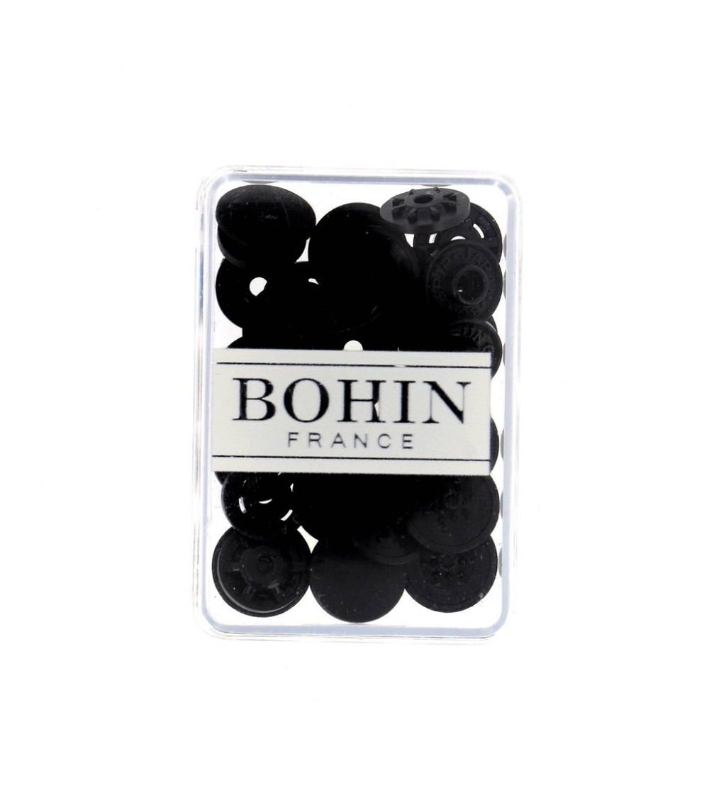 Boutons pressions sans pince Bohin blanc