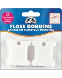 Lot de 28 cartes en plastique DMC pour fils broderie canevas