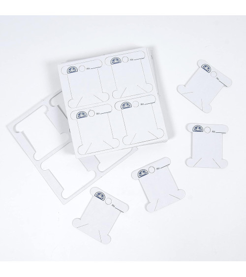 Lot de 56 de cartes en carton DMC pour fils broderie canevas