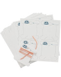 Lot de 56 de cartes en carton DMC pour fils broderie canevas