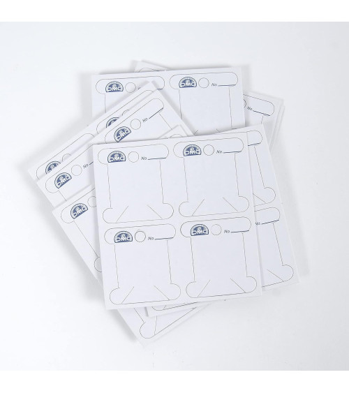 Set of 56 DMC cardboard cards for canvas embroidery threads