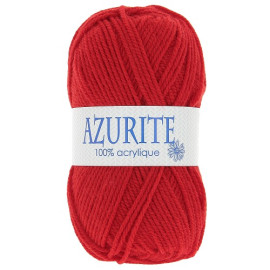 Lot de 10 pelotes de laine à tricoter Azurite 100% acrylique rouge 0156