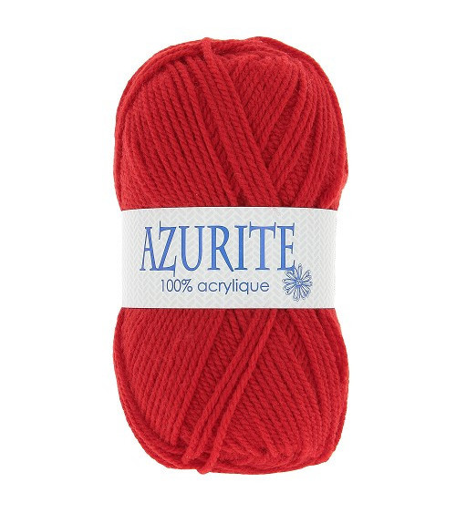 Lotto di 10 gomitoli di lana da maglia Azzurrite 100% acrilico rosso 0156