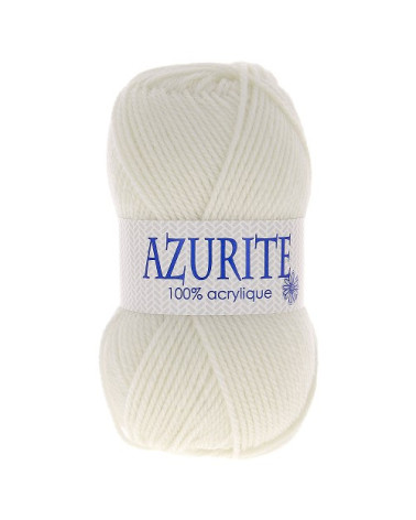 Pack of 10 balls of Azurite knitting wool 100% acrylic ecru 0211