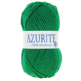 Lot de 10 pelotes de laine à tricoter Azurite 100% acrylique vert normandie 0338