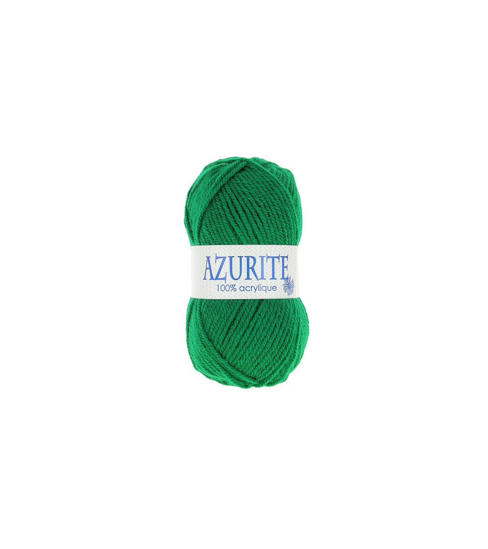 Lot de 10 pelotes de laine à tricoter Azurite 100% acrylique vert normandie 0338