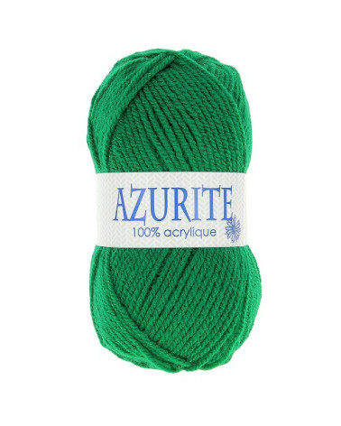 Lot de 10 pelotes de laine à tricoter Azurite 100% acrylique vert normandie 0338