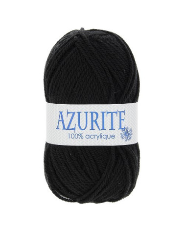 Lot de 10 pelotes de laine à tricoter Azurite 100% acrylique noir 0585