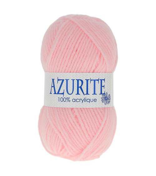 Lot de 10 pelotes de laine à tricoter Azurite 100% acrylique rose layette 3011