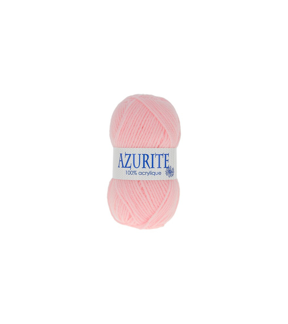 Lot de 10 pelotes de laine à tricoter Azurite 100% acrylique rose layette 3011