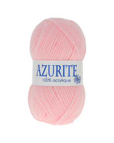 Lot de 10 pelotes de laine à tricoter Azurite 100% acrylique rose layette 3011