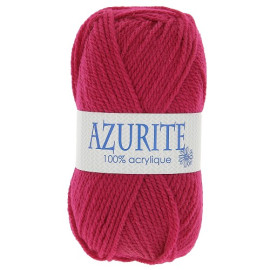 Lot de 10 pelotes de laine à tricoter Azurite 100% acrylique rose framboise 3019