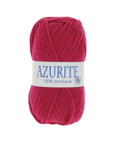 Pack of 10 balls of Azurite knitting wool 100% acrylic raspberry pink 3019