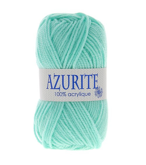 Lot de 10 pelotes de laine à tricoter Azurite 100% acrylique vert d'eau 3033