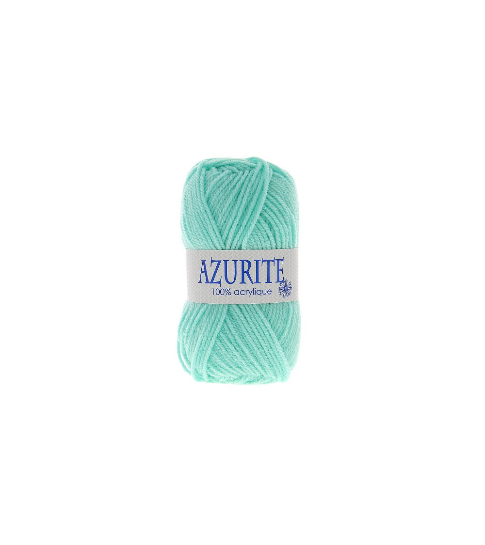 Lot de 10 pelotes de laine à tricoter Azurite 100% acrylique vert d'eau 3033