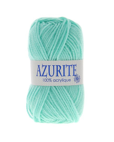 Lot de 10 pelotes de laine à tricoter Azurite 100% acrylique vert d'eau 3033