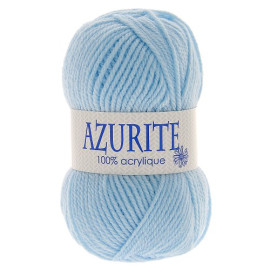 Lot de 10 pelotes de laine à tricoter Azurite 100% acrylique bleu layette 3036