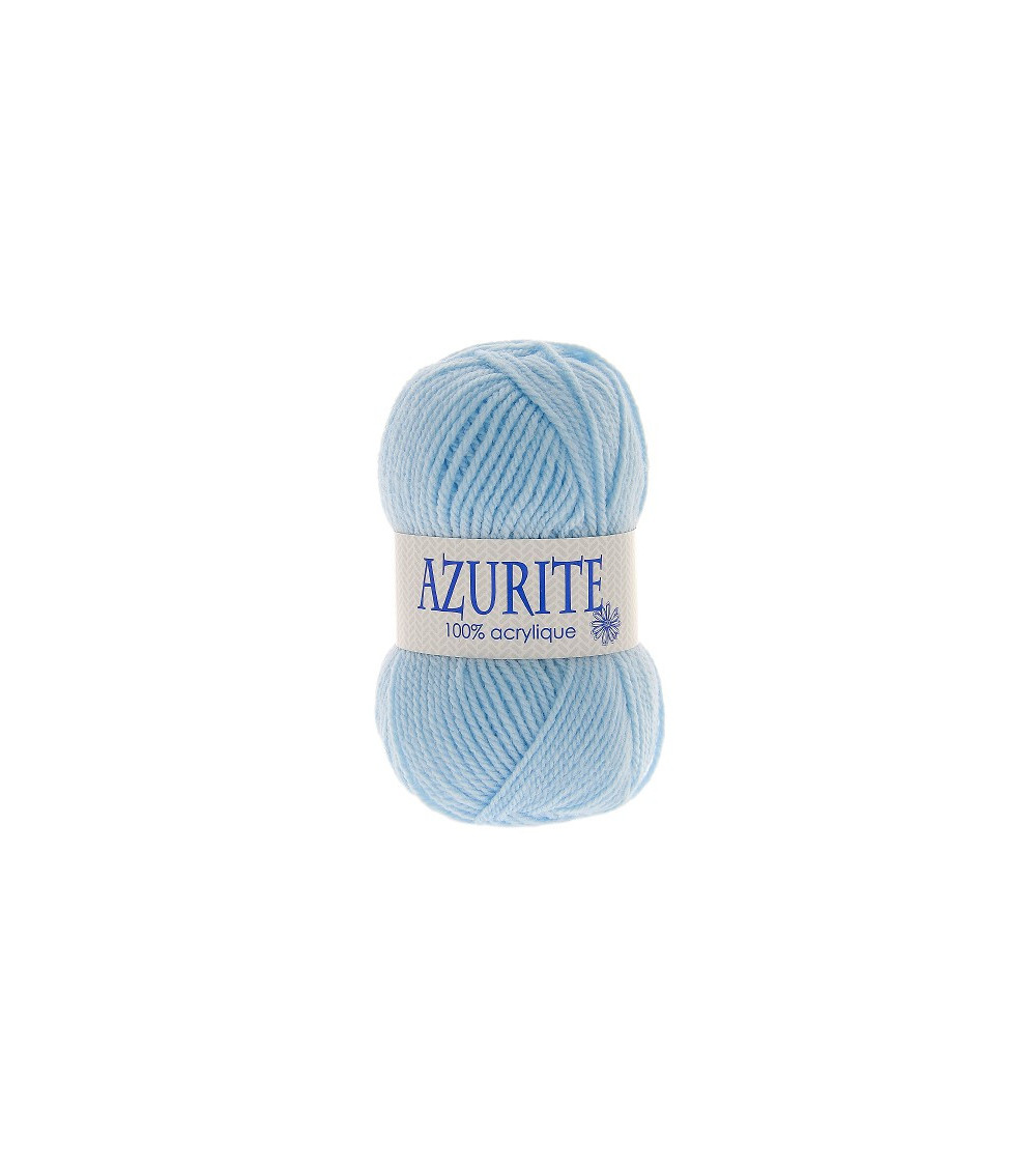 Lot de 10 pelotes de laine à tricoter Azurite 100% acrylique bleu layette 3036