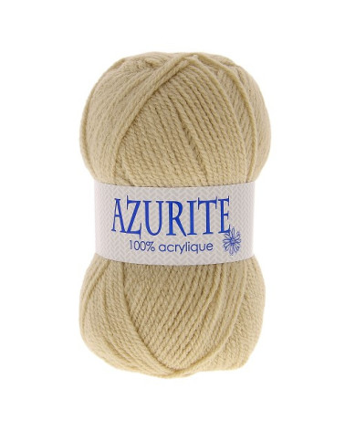 Lotto di 10 gomitoli di lana per maglieria Azzurrite 100% acrilico beige 3057