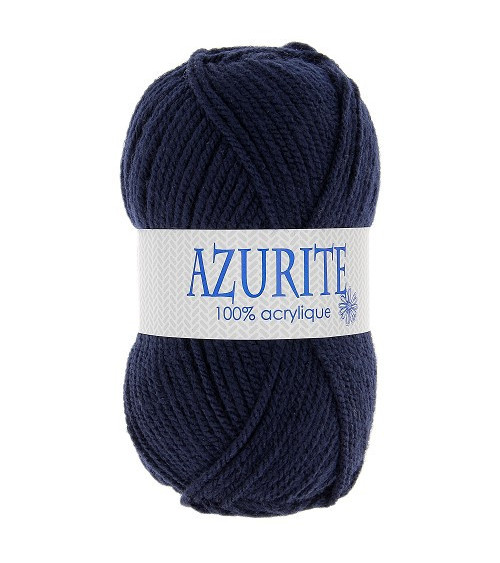 Lotto di 10 gomitoli di lana per maglieria Azzurrite 100% acrilico blu navy 3090