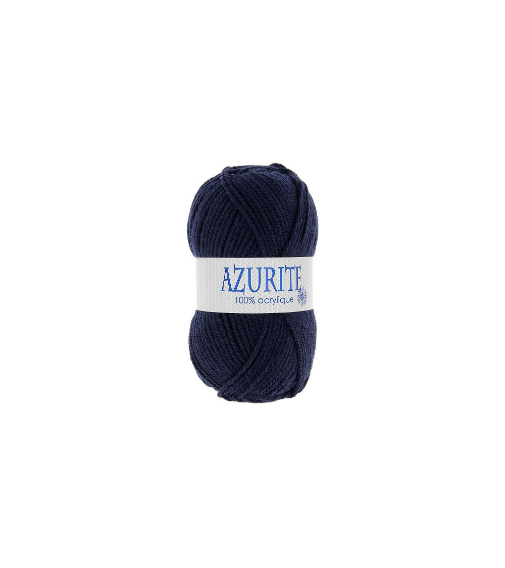 Lotto di 10 gomitoli di lana per maglieria Azzurrite 100% acrilico blu navy 3090