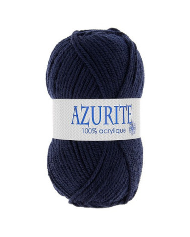 Lotto di 10 gomitoli di lana per maglieria Azzurrite 100% acrilico blu navy 3090