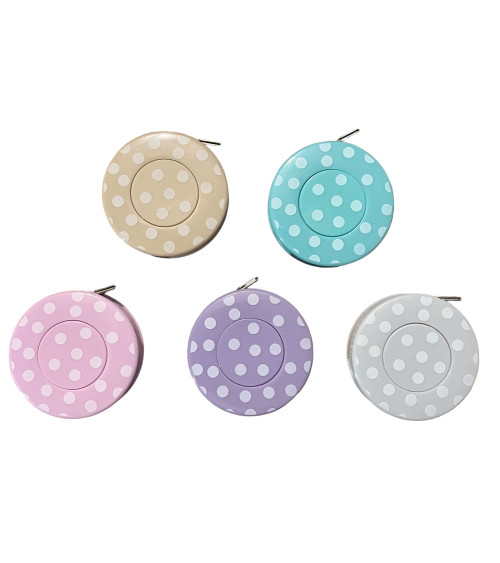 Centimeter reel 150cm random pastel color beige light gray pink lavender water green