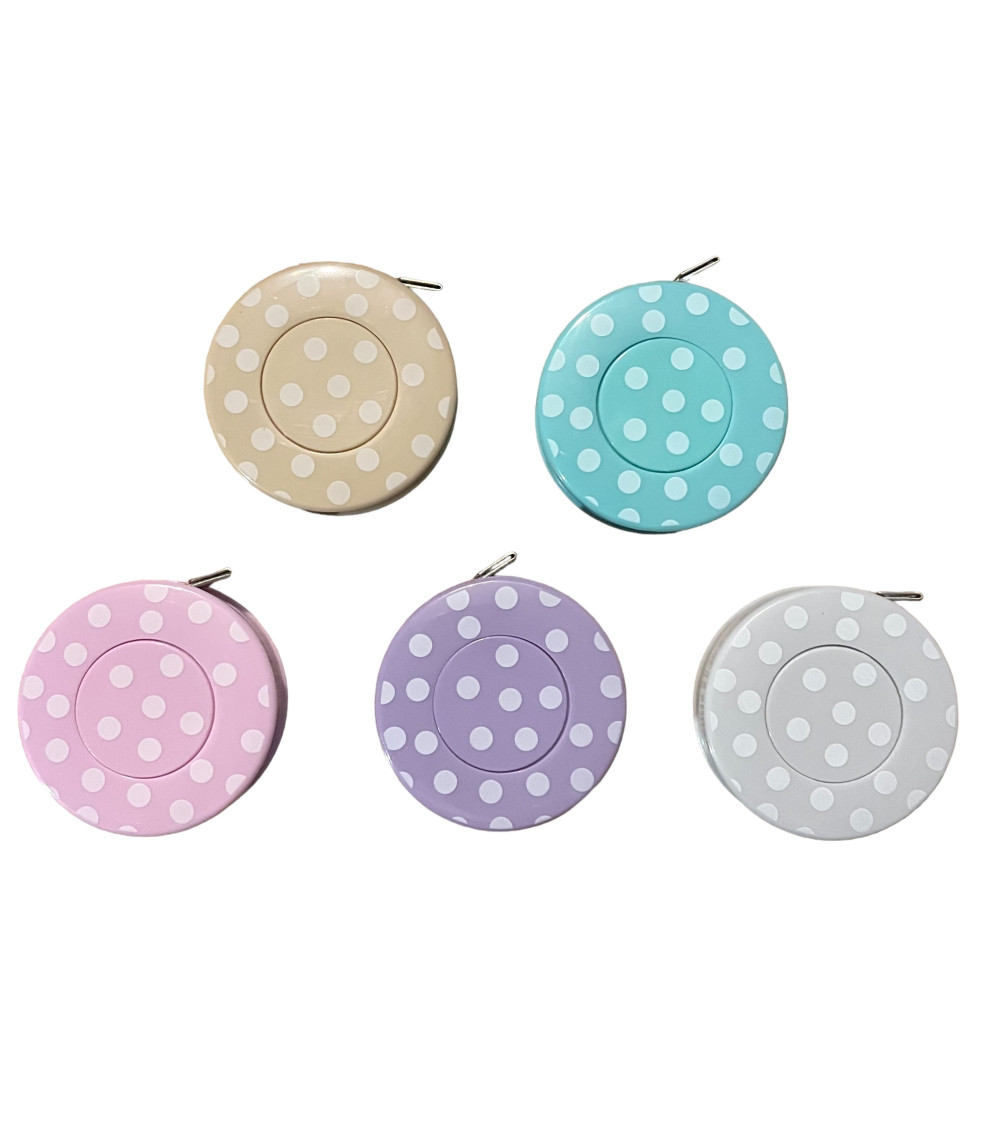 Centimeter reel 150cm random pastel color beige light gray pink lavender water green