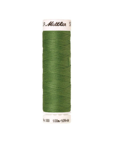 Mettler Amann 100m Seralon khaki green polyester sewing thread