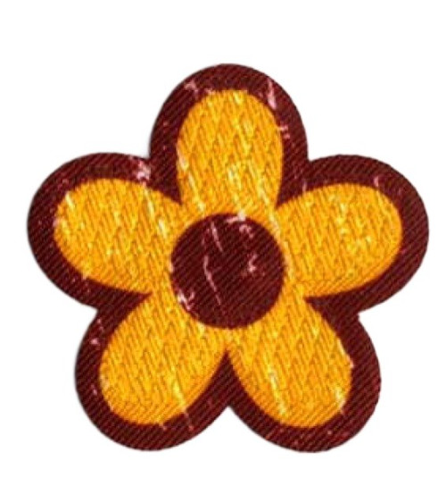 Set of 3 Pop Art flower motif patches