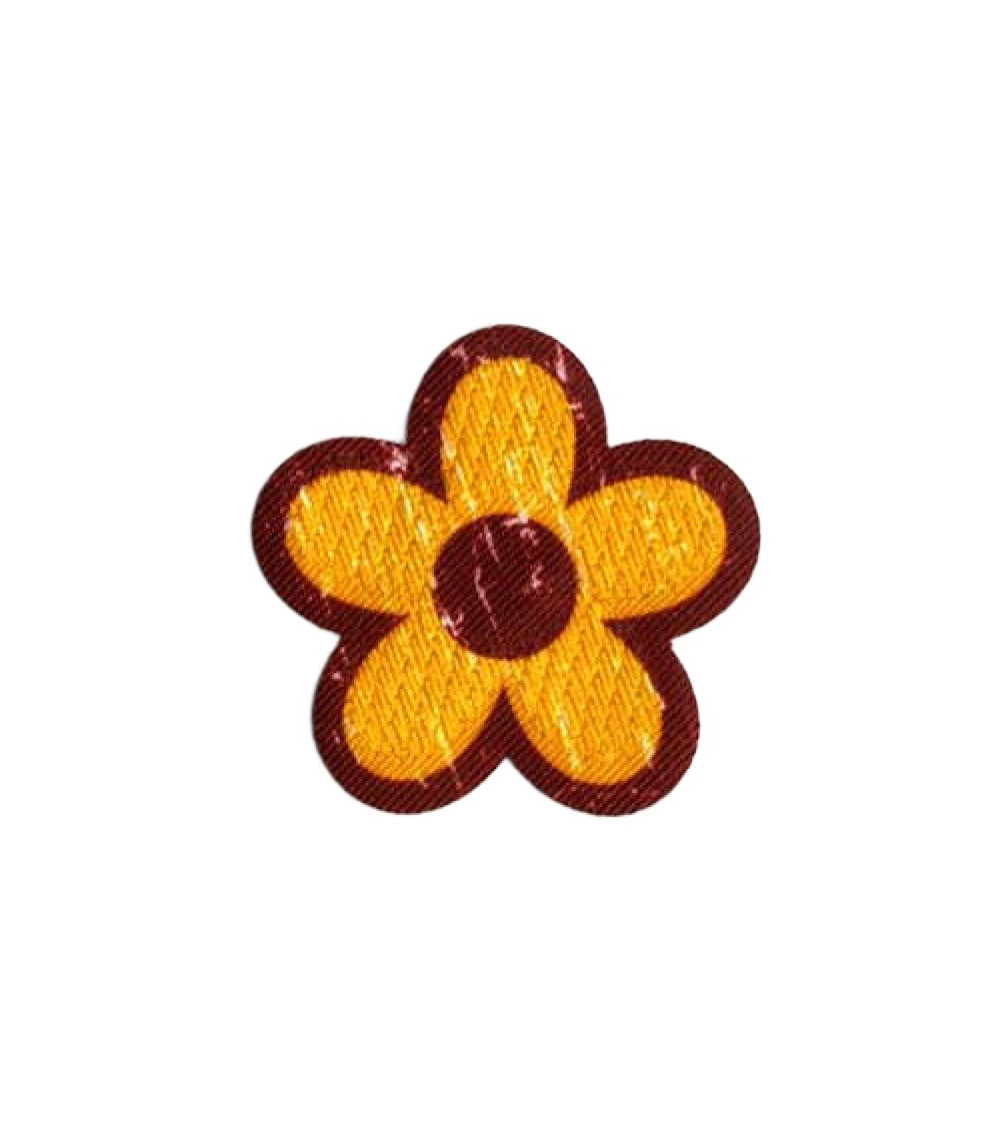 Set of 3 Pop Art flower pattern badges