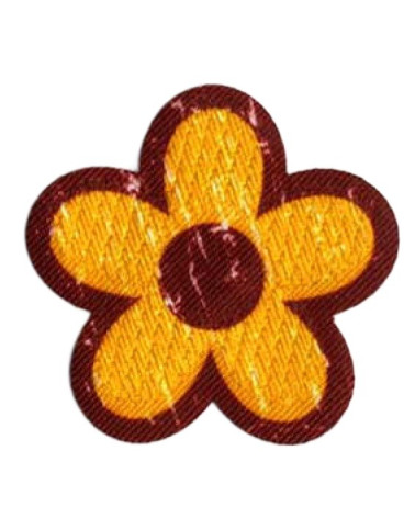 Lot de 3 écussons Pop Art motif fleur