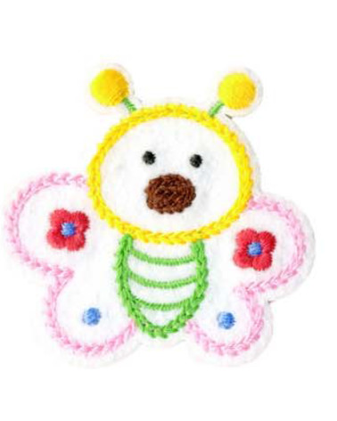 Lot de 3 écussons thermocollants adorable abeille