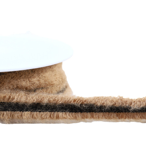 20m spool of stretch dress braid 20mm beige