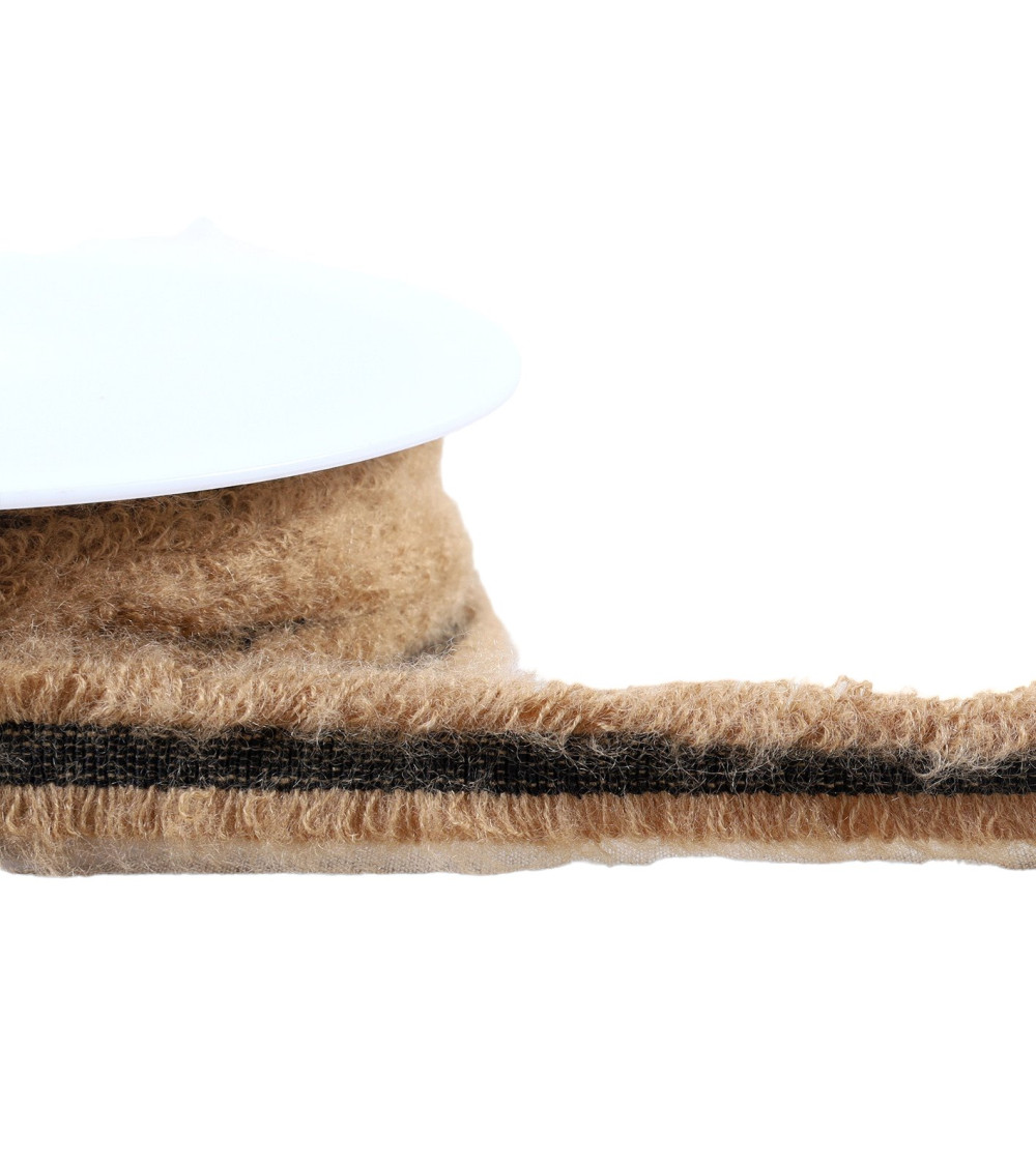 20m spool of stretch dress braid 20mm beige