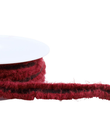 Bobine 20m galon robe stretch 20mm bordeaux